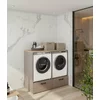 Dulap Dublu Pentru Masina De Spalat Rufe/Uscator, Rosa, 132x67x117, Pal Melaminat, Beige Congo picture - 1