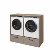 Dulap Dublu Pentru Masina De Spalat Rufe/Uscator, Rosa, 132x67x117, Pal Melaminat, Beige Congo picture - 3