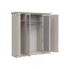 Dulap Flandra 4 Usi+Oglinda, 209.5x61x216 h cm, Pal Melaminat/MDF, Casmir/Stejar Mauvella picture - 3