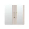 Dulap Flandra 4 Usi+Oglinda, 209.5x61x216 h cm, Pal Melaminat/MDF, Casmir/Stejar Mauvella picture - 4