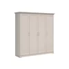 Dulap Flandra 4 Usi, 209.5x61x216 h cm, Pal Melaminat/MDF, Casmir/Stejar Mauvella picture - 2