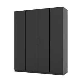 Dulap KAJA 4 Usi,  BL/BL 4F, 200x61.9x239 cm, Negru