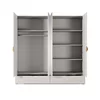 Dulap Lante 4 Usi + 2 Sertare,  213x54.6x208.4  cm, MDF, Beige picture - 3
