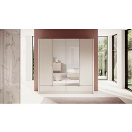 Dulap Lante 4 Usi + 2 Sertare,  213x54.6x208.4  cm, MDF, Beige