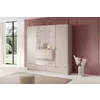 Dulap Lante 4 Usi + 2 Sertare,  213x54.6x208.4  cm, MDF, Beige picture - 1