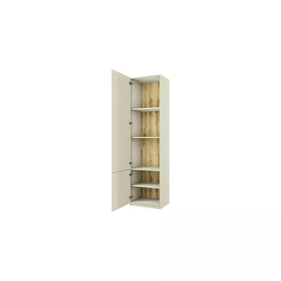 Dulap Modern 2D/52, 52x40x200 cm, Ecru/Stejar Navarra picture - 2