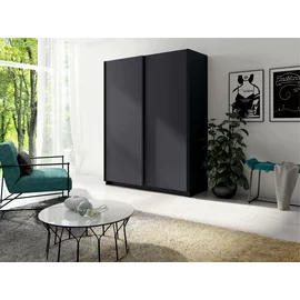 Dulap Usi Culisante Gozo II 150x62x198 cm, Pal Melaminat, Grafit