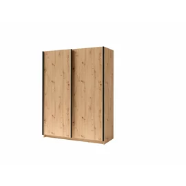 Dulap Usi Culisante Gozo II 150x62x198 cm, Pal Melaminat, Stejar Artisan