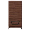 Dulap Vero 4 Usi VR09, 92x53.5x198 h cm, Pal Melaminat/MDF, Nuc Inchis picture - 1