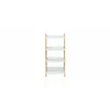 Etajera cu 4 rafturi,  Alis 11266, 39x29.5x85 cm, Bambus/MDF, Alb/Natur picture - 1