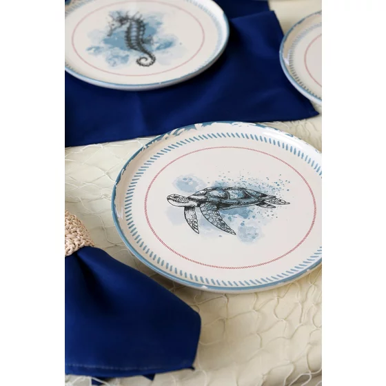 Farfurie Set (6 bucati) Ivory-275KRM2321, Ceramica, Multicolor picture - 4