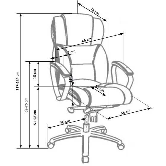 Foster Scaun Directorial Piele Naturala picture - 6