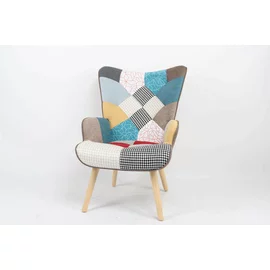 Fotoliu Angel Patchwork, 69x75x96 cm, Stofa Tip Patchwork