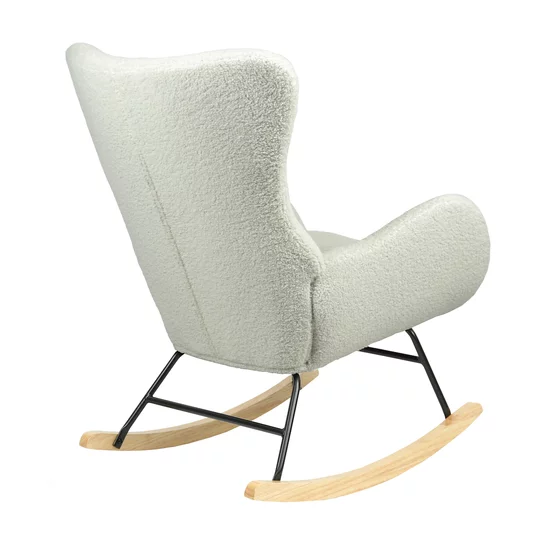 Fotoliu Balansoar Molma, 67x85x93 cm, Stofa Boucle, Beige picture - 3