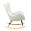 Fotoliu Balansoar Molma, 67x85x93 cm, Stofa Boucle, Beige picture - 4