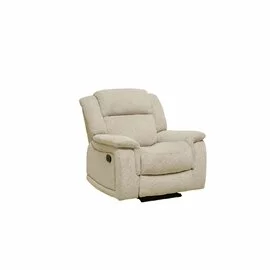 Fotoliu cu Recliner Carole, 106x101x101 cm, Stofa, Beige
