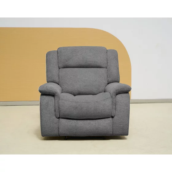 Fotoliu cu Recliner Carole, 106x101x101 cm, Stofa, Gri picture - 4
