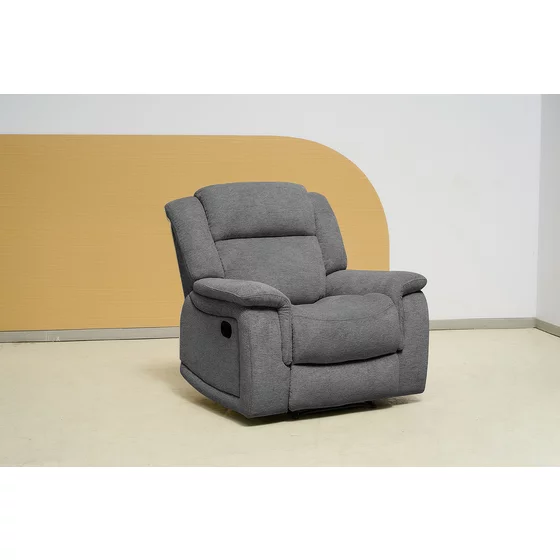 Fotoliu cu Recliner Carole, 106x101x101 cm, Stofa, Gri picture - 5