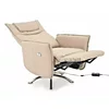 Fotoliu cu Recliner Electric Notos, 72x83-160x116 cm, Piele Sintetica, Beige picture - 2