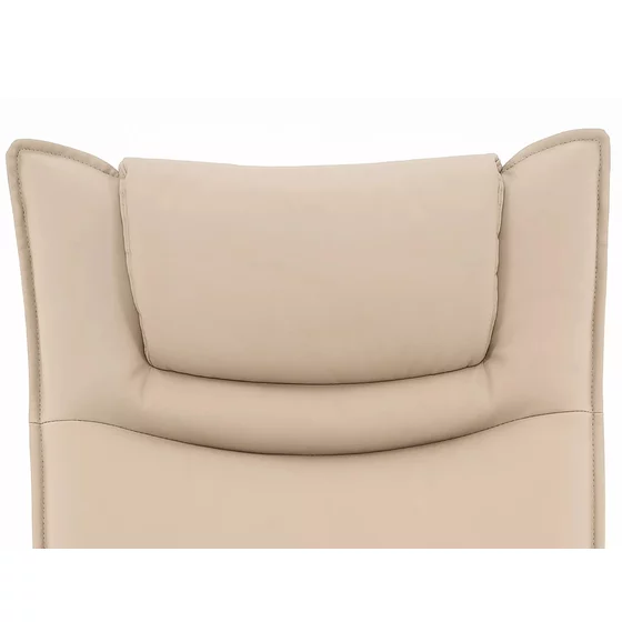 Fotoliu cu Recliner Electric Notos, 72x83-160x116 cm, Piele Sintetica, Beige picture - 8