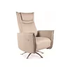 Fotoliu cu Recliner Electric Notos, 72x83-160x116 cm, Piele Sintetica, Beige picture - 1