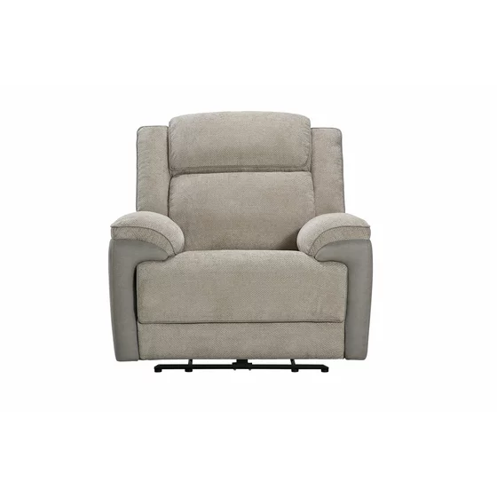 Fotoliu Cu Recliner Electric Orso 1R, 106x96x104 cm, Stofa/Microfibra - Beige picture - 2