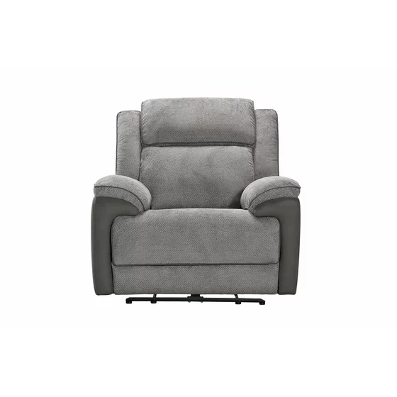 Fotoliu Cu Recliner Electric Orso 1R, 106x96x104 cm, Stofa/Microfibra - Gri picture - 2