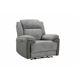 Fotoliu Cu Recliner Electric Orso 1R, 106x96x104 cm, Stofa/Microfibra - Gri