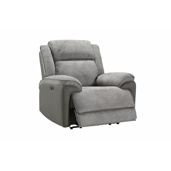 Fotoliu Cu Recliner Electric Orso 1R, 106x96x104 cm, Stofa/Microfibra - Gri picture - 5