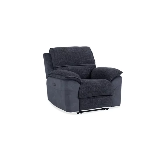 Fotoliu Cu Recliner Electric Rodos 9213, 108x99x99 cm, Stofa, Gri-Bleumarin picture - 1