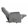 Fotoliu cu Recliner Electric Selle 152, 68x89-144x110 cm, Catifea Gri picture - 7