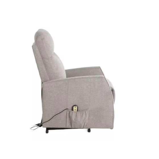 Fotoliu cu Recliner Electric Selle 152, 68x89-144x110 cm, Stofa Brego Beige picture - 7
