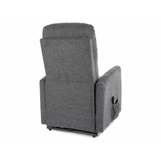 Fotoliu cu Recliner Electric Selle 152, 68x89-144x110 cm, Stofa Brego Gri picture - 3