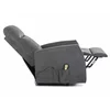 Fotoliu cu Recliner Electric Selle 152, 68x89-144x110 cm, Stofa Brego Gri picture - 4