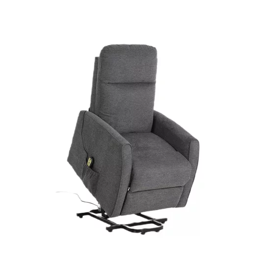 Fotoliu cu Recliner Electric Selle 152, 68x89-144x110 cm, Stofa Brego Gri picture - 5