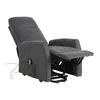Fotoliu cu Recliner Electric Selle 152, 68x89-144x110 cm, Stofa Brego Gri picture - 6
