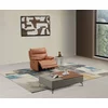 Fotoliu cu Recliner Electric Verso, 98x95x100 CM, Piele Naturala, Cognac picture - 1