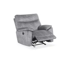 Fotoliu Cu Recliner Georgia 51197M, 94x96.5x101.5 cm, Microfirba, Gri