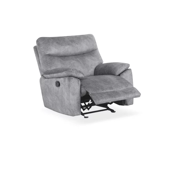 Fotoliu Cu Recliner Georgia 51197M, 94x96.5x101.5 cm, Microfirba, Gri picture - 1