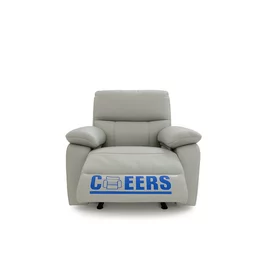 Fotoliu Cu Recliner Lusso 51567, 93x99x100 cm, Piele Naturala - Gri Stone