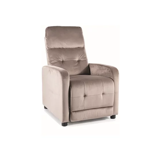 Fotoliu cu Recliner Otus, 66x92-144x100 cm, Catifea Beige picture - 1