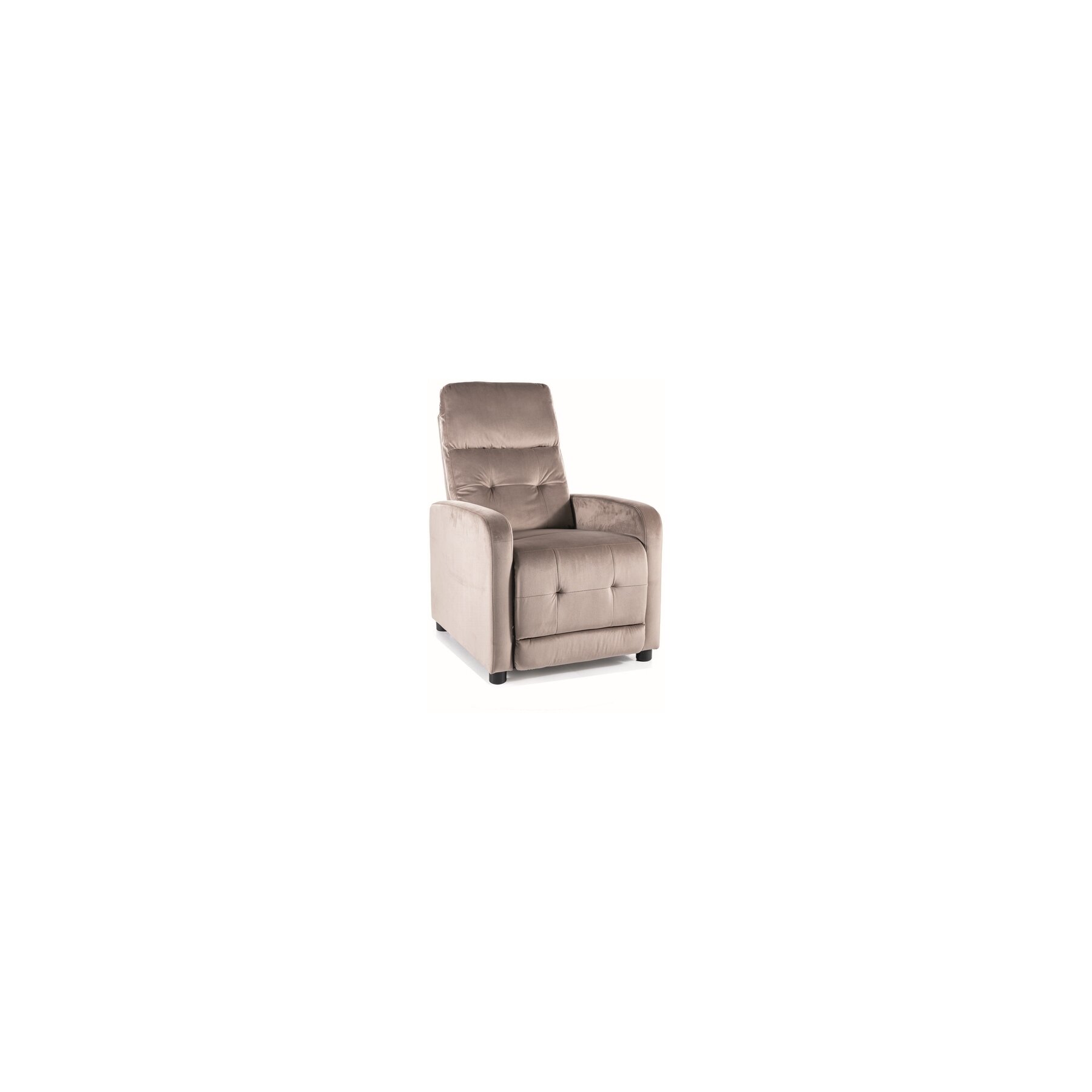 Fotoliu cu Recliner Otus, 66x92-144x100 cm, Catifea Beige