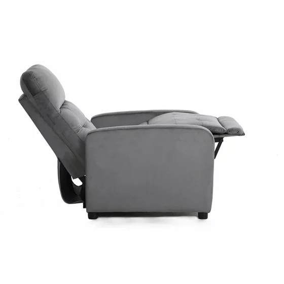 Fotoliu cu Recliner Otus, 66x92-144x100 cm, Catifea Gri picture - 2