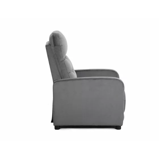Fotoliu cu Recliner Otus, 66x92-144x100 cm, Catifea Gri picture - 3