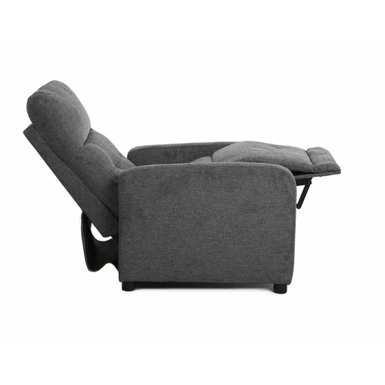 Fotoliu cu Recliner Otus, 66x92-144x100 cm, Stofa Brego Gri picture - 3