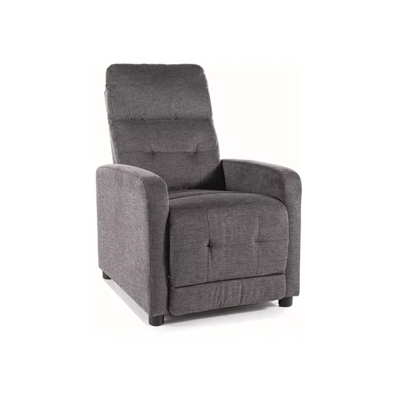 Fotoliu cu Recliner Otus, 66x92-144x100 cm, Stofa Brego Gri picture - 1