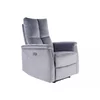 Fotoliu cu Recliner, Selle 129, 76x94-160x96 cm, Catifea, Gri picture - 1