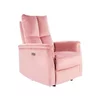 Fotoliu cu Recliner, Selle 129, 76x94-160x96 cm, Catifea, Roz Antichizat picture - 1