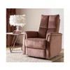 Fotoliu cu Recliner, Selle 129, 76x94-160x96 cm, Catifea, Roz Antichizat picture - 2