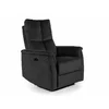 Fotoliu cu Recliner Si Masaj, Selle 129M, 76x94-160x96 cm, Catifea, Negru picture - 1